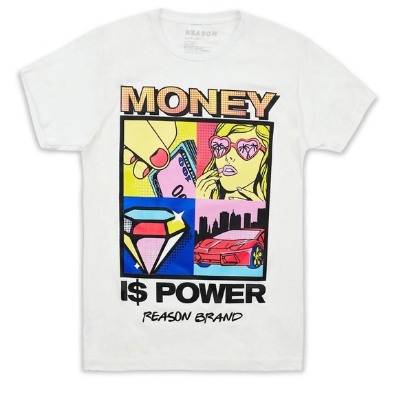 “Money is Power” Tee - Size XL - Picture 1 of 3
